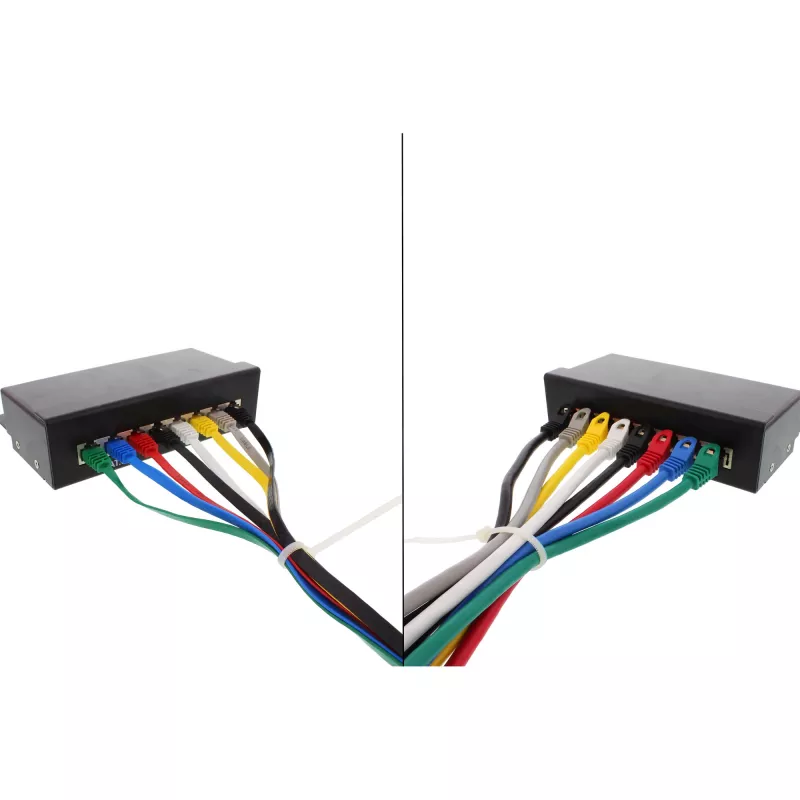 InLine Flat Ultraslim Patch Cable U/UTP Cat.6 Gigabit ready grey 10m