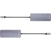 InLine USB 3.2 Gen.2 Hub, 4x USB-C + 3x USB-A, PD 100W, aluminium, grey