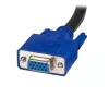 StarTech.com 6 ft 2-in-1 USB KVM Cable, 1.8 m, VGA, Black, USB, USB A + VGA, USB B + VGA