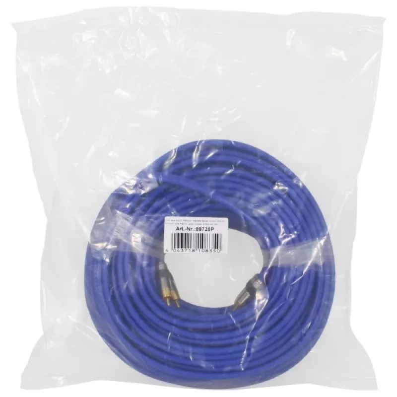 InLine Premium RCA Audio Cable 2x RCA male / male gold plated 25m