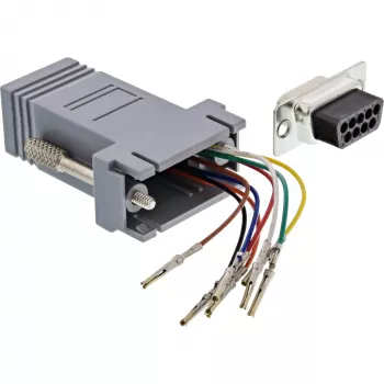 InLine Adapter 9 Pin Sub-D female RJ45 female 68889B InLine