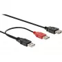 USB 2.0 Y-Cable 2x Type A male/female InLine 34510Z 0.2m