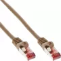 InLine Patch Cable S/FTP PiMF Cat.6 250MHz PVC copper brown 25m