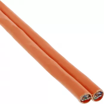 InLine Duplex Installation Cable S/FTP PiMF Cat.7a AWG23 1200MHz, LSOH, 100m
