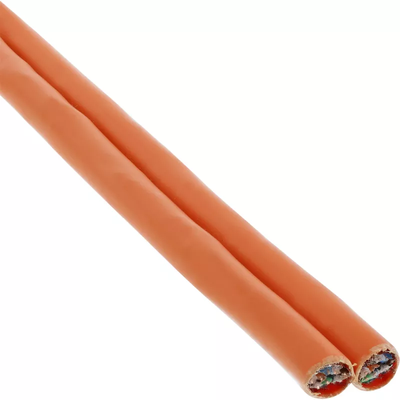 InLine Duplex Installation Cable S/FTP PiMF Cat.7a AWG23 1200MHz, LSOH, 100m