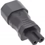 InLine Power supply adapter IEC 60320 C14 / C7, 3-pin IEC device to 2-pin
