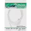 InLine power cable, Euro male / Euro8 male, white, 1.5m