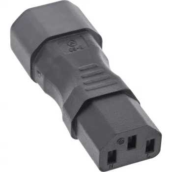 InLine Power supply adapter IEC 60320 C14 / C13, 3-pin, cold device units