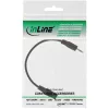 InLine Audio Adapter Cable 4 Pin 2.5mm male / 4 Pin 3.5mm female 0.2m