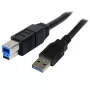 StarTech.com 3m Black SuperSpeed USB 3.0 Cable A to B - M/M, 3 m, USB A, USB B, USB 3.2 Gen 1 (3.1 Gen 1), Male/Male, Black
