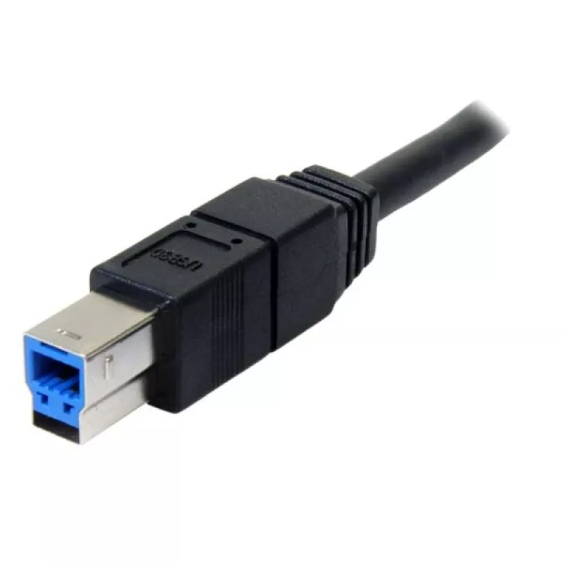 StarTech.com 3m Black SuperSpeed USB 3.0 Cable A to B - M/M, 3 m, USB A, USB B, USB 3.2 Gen 1 (3.1 Gen 1), Male/Male, Black