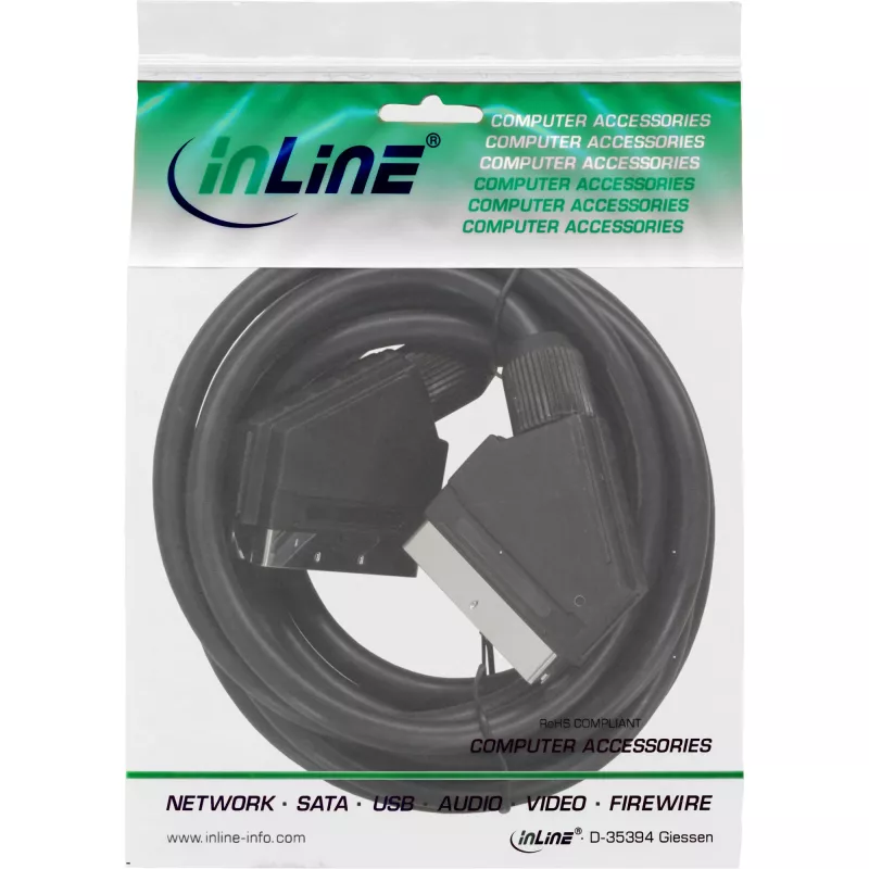 InLine Scart Video Cable male / male 3m