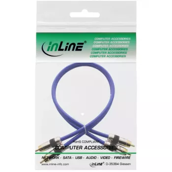 InLine Premium RCA Audio Cable 2x RCA male / male gold plated 20m