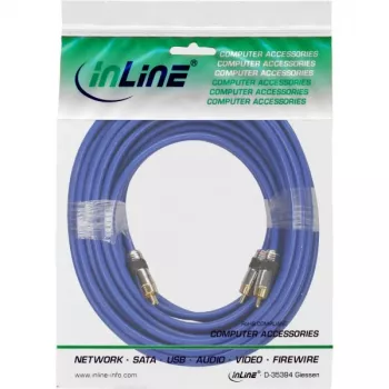InLine Premium RCA Audio Cable 2x RCA male / male gold plated 10m