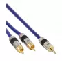 InLine Audio Cable Premium 2x RCA male / 3.5mm male gold plated 5m