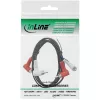 InLine Audio cable 2x RCA M/M angled 1.2m Black 89929 Intos