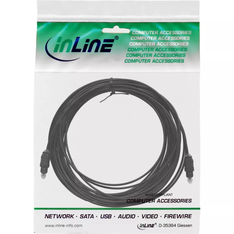 Optical Audio Cable Toslink male/male 0.5m InLine 89926