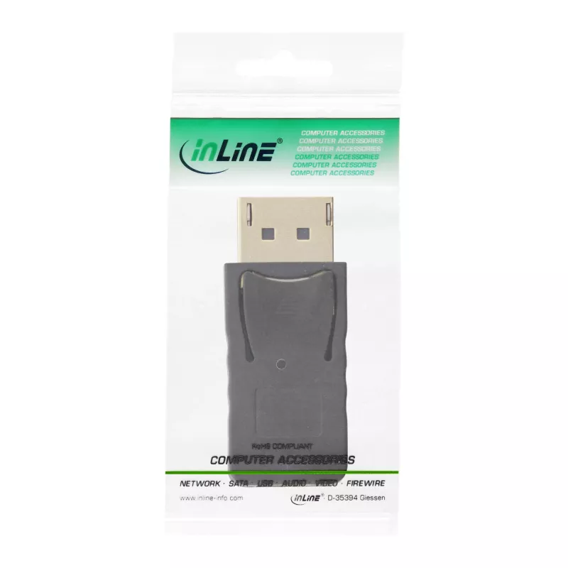 InLine DisplayPort Adapter, DisplayPort male / mini DisplayPort female, 4K/60Hz