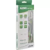 InLine Slim Audio cable 2x RCA M/M, Stereo, 0.5m, 2 x RCA, Male, 2 x RCA + USB, Male, 0.5 m, Black