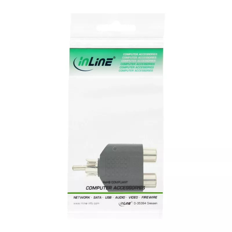 InLine Audio Adapter RCA male / 2x RCA female 99310