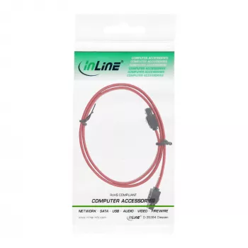 InLine SATA Cable for 150 / 300 / 600 S-ATA links with latches 0.5m