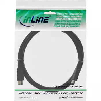 FireWire 400 Cable InLine 34010 10m Male/Male Black