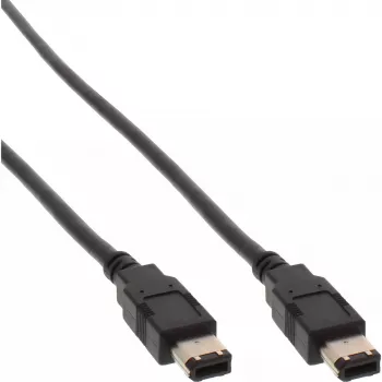 FireWire 400 Cable InLine 34010 10m Male/Male Black