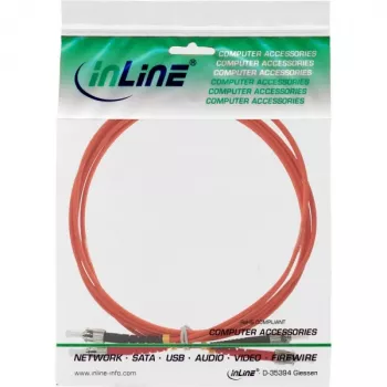 InLine Fiber Optical Duplex Cable ST/ST 50/125µm OM2 2m