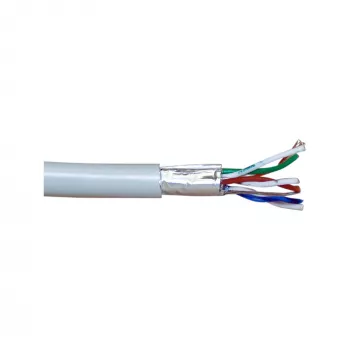 InLine Patch Cable F/UTP Cat.5e AWG26 CCA PVC grey 100m