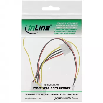 InLine Fan Adapter Cable 12V / 7V with speed signal InLine 33007T