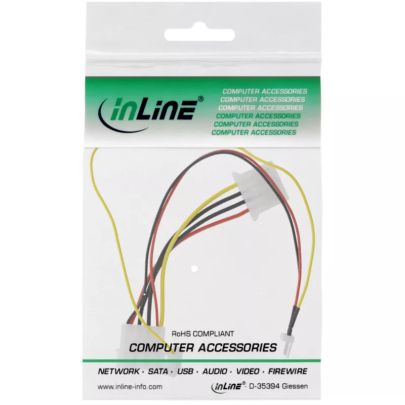 InLine Fan Adapter Cable 12V / 7V with speed signal InLine 33007T