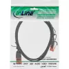 InLine Slim Patch cable, U/UTP, Cat.6, black, 2.5m