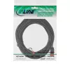InLine Slim Patch cable, U/UTP, Cat.6, black, 10m