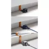 InLine Slim RJ45 cable for windows/door use, 2x RJ45 F/F, 1:1, unshielded, 0.3m