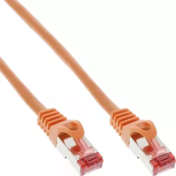 InLine Patch Cable S/FTP PiMF Cat.6 250MHz PVC copper orange 20m