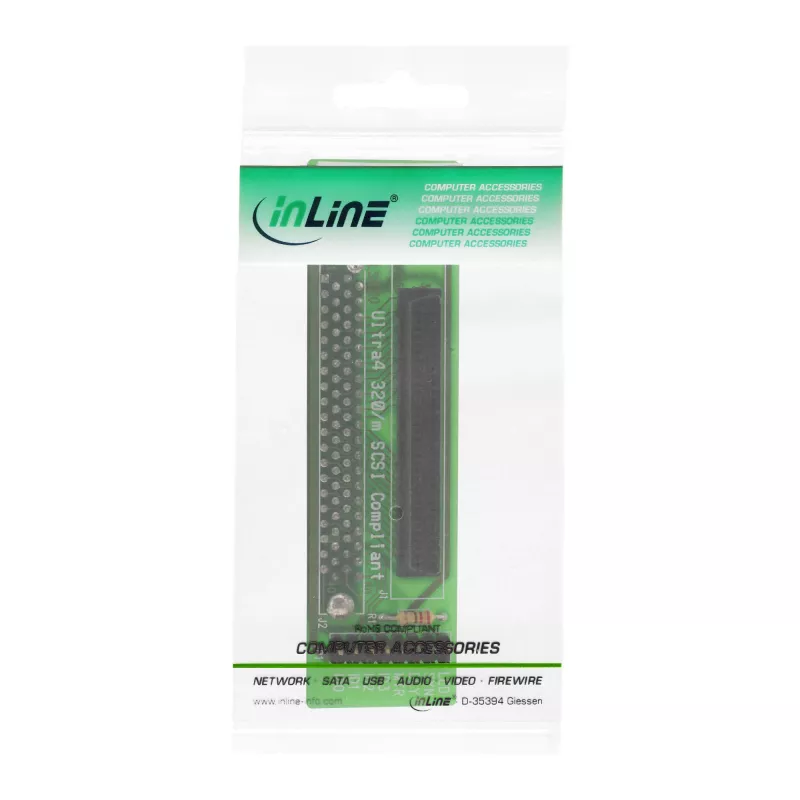 InLine SCSI SCA U320 Adapter 80 Pin female / 68 Pin female