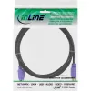 InLine PS/2 cable, , M/F, black/purple, golden contacts, 2m