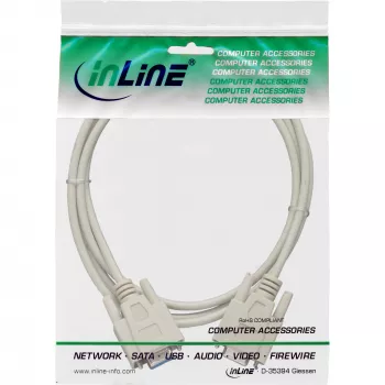 InLine serial cable DB9 female / female direct 3m