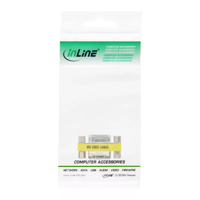 InLine Mini Gender Changer 9 Pin female / female