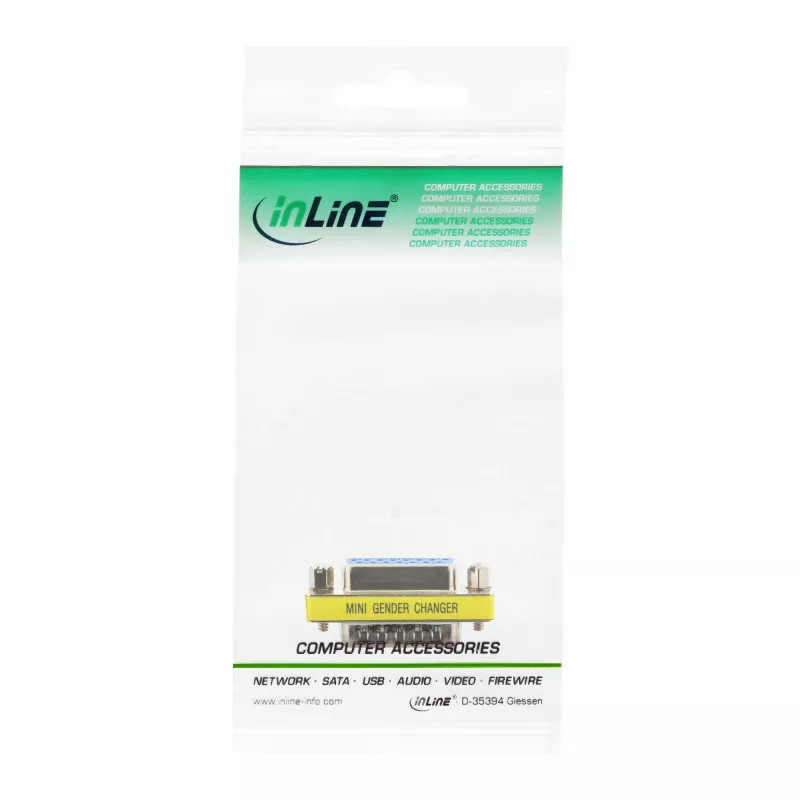 InLine Mini Gender Changer 15 Pin Game Port male / female