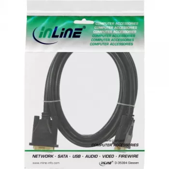 InLine DVI-D cable, Premium, 24+1 M/M, Dual Link, gold plated, 3m