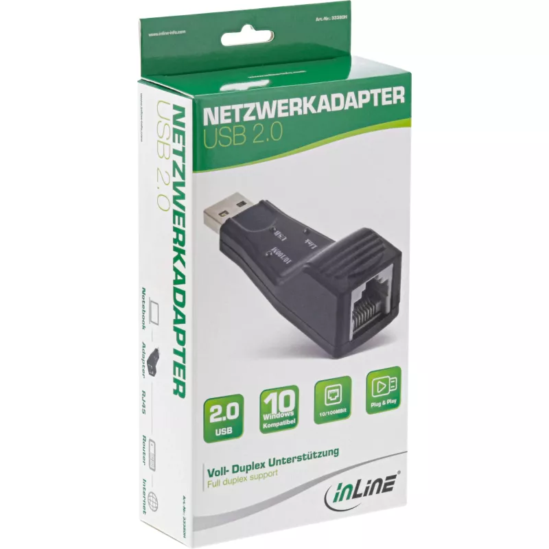 InLine USB 2.0 Network Adapter 10 / 100MBit