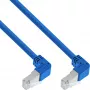 Network Cable InLine® S-76602BU-3.43 Angled Connector S/FTP Cat.6 3.43m Blue