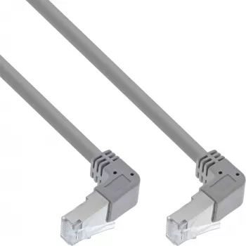 Network Cable InLine® S-76602U-1.75 angled connector Cat.6 1.75m gray