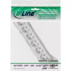 InLine Socket strip, 6-way earth contact CEE 7/3, white, 1.5m