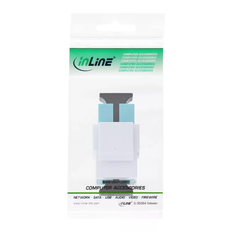 Fiber optical Keystone Snap-in adaptor InLine 89988F