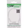 InLine DC extension cable, DC male/female 3.5x1.35mm, AWG 18, white 2m
