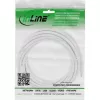 InLine DC extension cable, DC male/female 3.5x1.35mm, AWG 18, white 5m