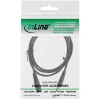 InLine DC extension cable, DC male/female 5.5x2.1mm, AWG 18, black 2m