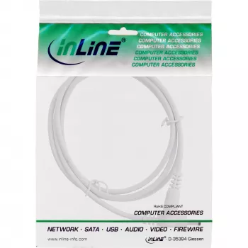 InLine DC extension cable, DC male/female 4.0x1.7mm, AWG 18, white 2m